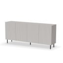 DUNE modern komód – kasmír / fekete – 200 cm