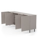 DUNE modern komód – kasmír / fekete – 200 cm