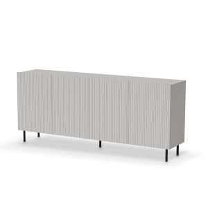 DUNE modern komód – kasmír / fekete – 200 cm