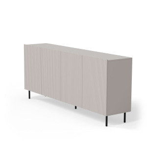 DUNE modern komód – kasmír / fekete – 200 cm