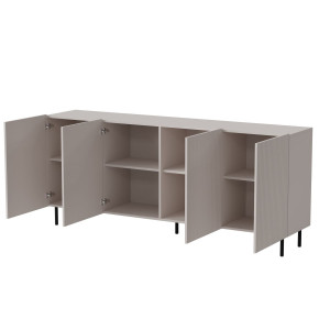 DUNE modern komód – kasmír / fekete – 200 cm
