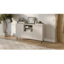 DUNE modern komód – kasmír / fekete – 150 cm