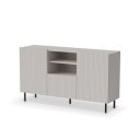 DUNE modern komód – kasmír / fekete – 150 cm