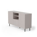 DUNE modern komód – kasmír / fekete – 150 cm