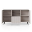 DUNE modern komód – kasmír / fekete – 150 cm