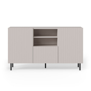 DUNE modern komód – kasmír / fekete – 150 cm