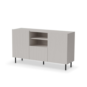 DUNE modern komód – kasmír / fekete – 150 cm DUNE