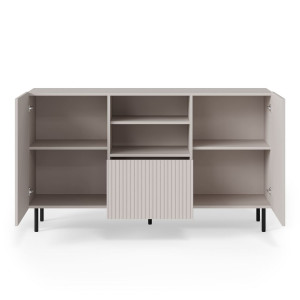DUNE modern komód – kasmír / fekete – 150 cm