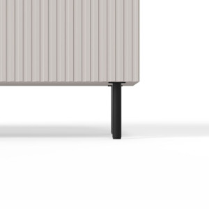 DUNE modern komód – kasmír / fekete – 150 cm