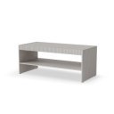DUNE modern dohányzóasztal alsó polccal – kasmír – 120 cm