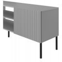 DRIFT modern TV-szekrény – világosszürke / fekete – 180 cm