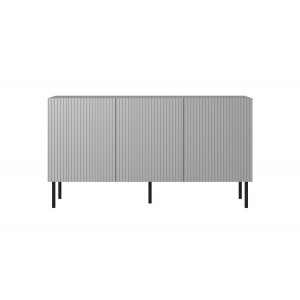 DRIFT modern komód – világosszürke / fekete – 150 cm