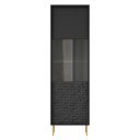 GLINT modern vitrin – fekete / arany – 55 cm