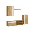 STACK modern nappali bútorösszeállítás – tölgy / kasmír – 190 cm