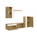 STACK modern nappali bútorösszeállítás – tölgy / kasmír – 190 cm