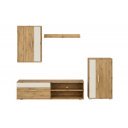 STACK modern nappali bútorösszeállítás – tölgy / kasmír – 190 cm