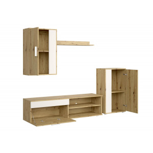 STACK modern nappali bútorösszeállítás – tölgy / kasmír – 190 cm