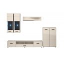 CLOUD modern nappali bútorösszeállítás LED világítással – kasmír – 280 cm