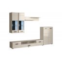 CLOUD modern nappali bútorösszeállítás LED világítással – kasmír – 280 cm