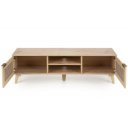 WEAVE modern TV-szekrény – tölgy / fekete – 150 cm