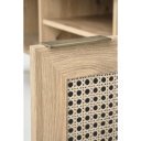 WEAVE modern TV-szekrény – tölgy / fekete – 150 cm