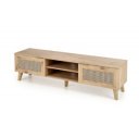 WEAVE modern TV-szekrény – tölgy / fekete – 150 cm