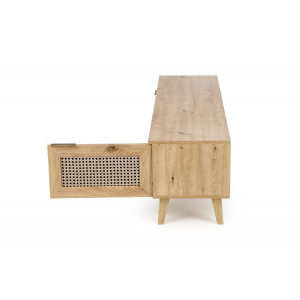 WEAVE modern TV-szekrény – tölgy / fekete – 150 cm
