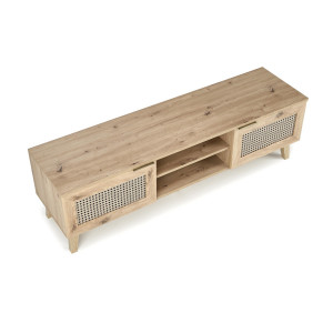 WEAVE modern TV-szekrény – tölgy / fekete – 150 cm