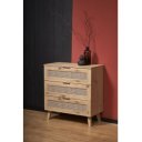 WEAVE modern fiókos komód – tölgy / fekete – 80 cm