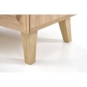 WEAVE modern fiókos komód – tölgy / fekete – 80 cm