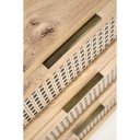 WEAVE modern fiókos komód – tölgy / fekete – 80 cm