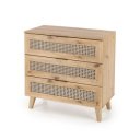 WEAVE modern fiókos komód – tölgy / fekete – 80 cm