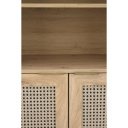 WEAVE modern polcos szekrény – tölgy / fekete – 80 cm