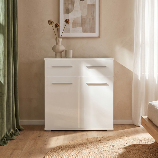 NEST modern komód – fehér – 77 cm