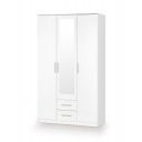 NEST modern gardróbszekrény tükörrel – fehér – 120 cm