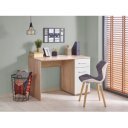 NEST modern íróasztal tárolóval – tölgy / fehér – 120 cm