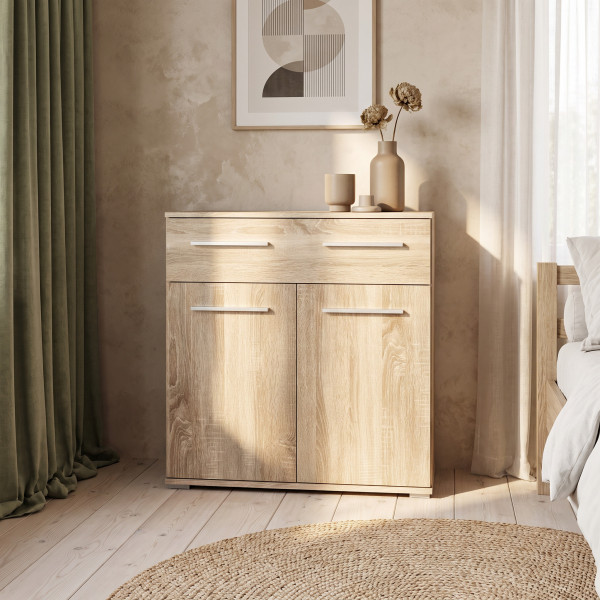 NEST modern komód – tölgy – 77 cm