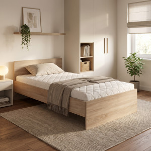 NEST modern egyszemélyes ágy – tölgy – 90 × 200 cm 90 cm