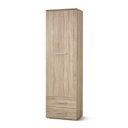 NEST modern polcos szekrény fiókokkal – tölgy – 60 cm