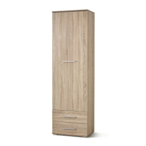 NEST modern polcos szekrény fiókokkal – tölgy – 60 cm