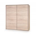 NEST modern tolóajtós gardróbszekrény – tölgy – 153 cm
