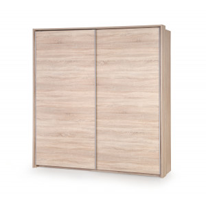 NEST modern tolóajtós gardróbszekrény – tölgy – 153 cm