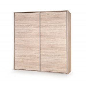 NEST modern tolóajtós gardróbszekrény – tölgy – 153 cm HALMAR