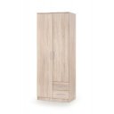 NEST modern gardróbszekrény 2 fiókkal – tölgy – 80 cm