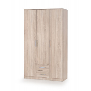 NEST modern gardróbszekrény 2 fiókkal – tölgy – 120 cm