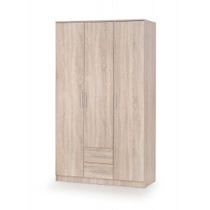 NEST modern gardróbszekrény 2 fiókkal – tölgy – 120 cm HALMAR
