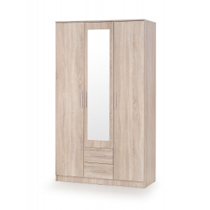 NEST modern gardróbszekrény tükörrel – tölgy – 120 cm