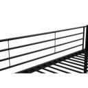 LOFTY modern emeletes ágy – fekete – 2 × 90 × 200 cm
