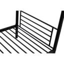 LOFTY modern emeletes ágy – fekete – 2 × 90 × 200 cm