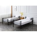LOFTY modern emeletes ágy – fekete – 2 × 90 × 200 cm